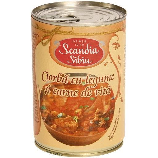 [40952] Soep met groenten en rundvlees "Ciorba cu legume"