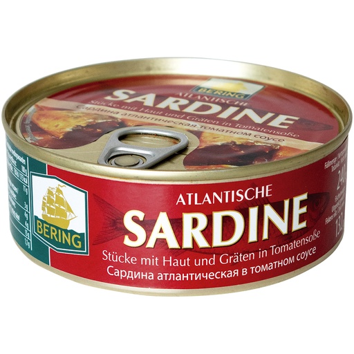 [31002] Atlantische sardine - stukken met huid en graten in tomatens
