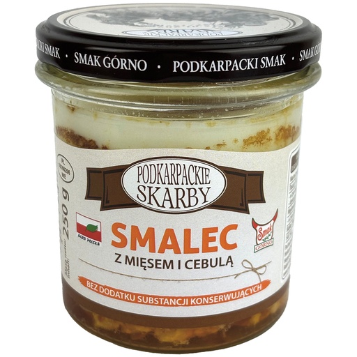 [34215] "Smalec" Свиной cмалец с мясом и луком, стерилизованный.