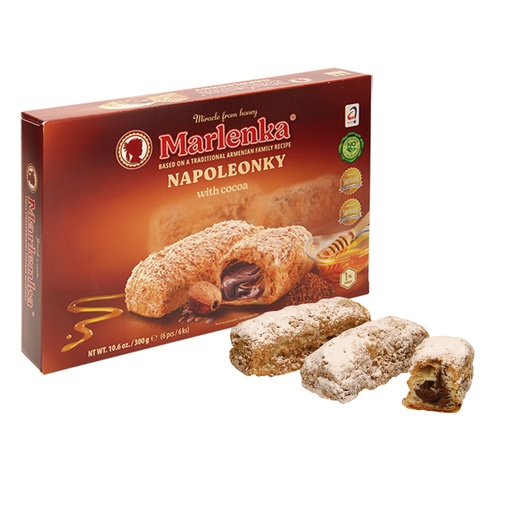 [05492] Napoleonky Ziehteiggebak met cacao en roomvulling (39%), diepgevroren