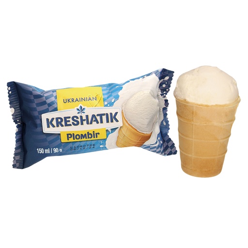 [04089] IJs met vanillesmaak in een wafelbekertje.