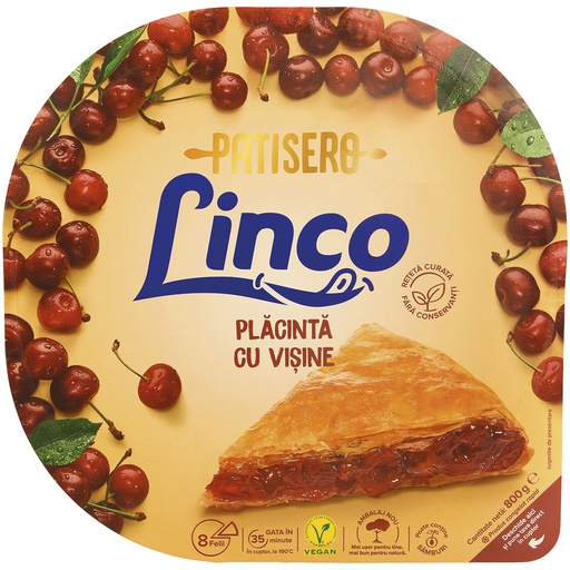 [02974] Выпечка из вытяжного теста с вишнево-яблочной начинкой, продукт глубокой заморозки
