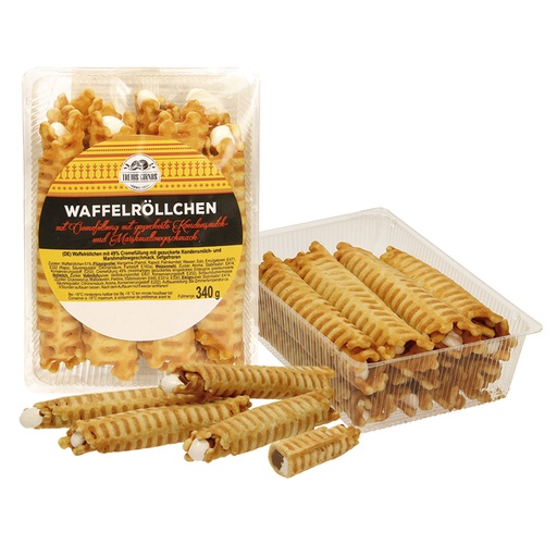 [05395] Wafelrolletjes met 49% crème-vulling