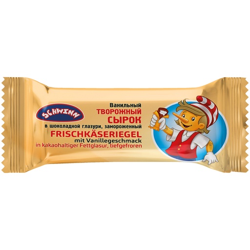 [04300] Frischkäseriegel met vanillesmaak in cacao-vetglazuur, diepgevroren
