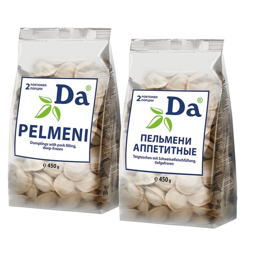 [02605] Пельмени "Аппетитные Da" со свининой, продукт глубокой замор