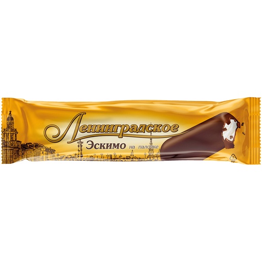 [04086] Vanille-ijs "Leningradskoe" omhuld in chocolade