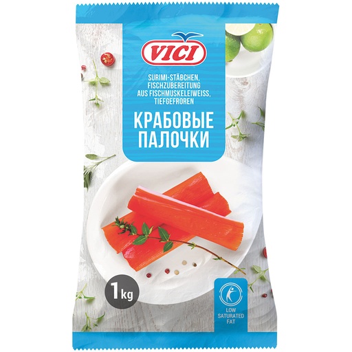 [01809] Surimi-sticks, visbereiding van visspier eiwit, diepgevroren