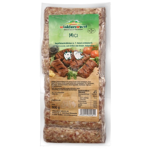 [00121] Mici - Gehaktrolletjes van varkens- en rundvlees