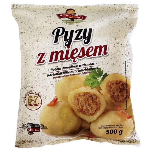 [02396] Aardappeldumplings met 20% vleesvulling "Pyzy z miesem", die
