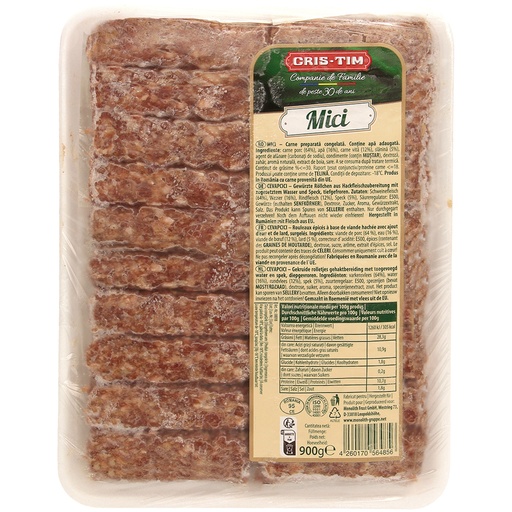 [00018] Gehaktrolletjes "CEVAPCICI" van varkensvlees en rundvlees
