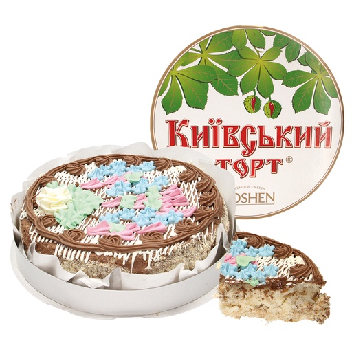 [05211] Taart "Kiewskiy Roshen" met crèmevulling 57,6% en hazelnoten