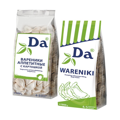 [02638] Dumplings met aardappelvulling "Wareniki Appetitnije Da"
