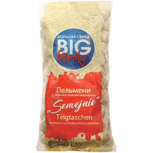 [02301] Dumplings met varkens- en rundvleesvulling "Semejnie", diepg