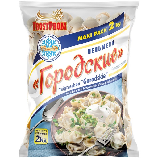 [02326] Dumplings "Gorodskie" met kip- en varkensvleesvulling