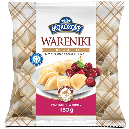 [02250] Deegwaren "Wareniki Morozoff" met zure kersenvulling