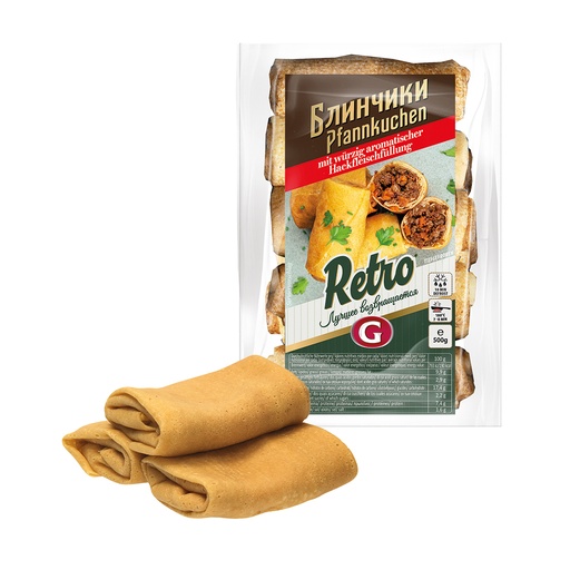 [02643] Pannekoek met gebakken varkensvleessaus, diepgevroren