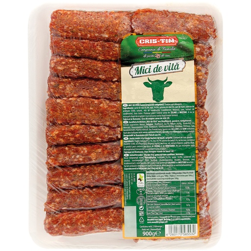 [00038] Рулетики из фарша "Mici de Vita" из говядины, приправленные,