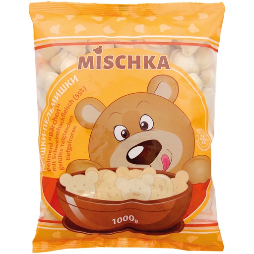 [02079] Pelmeni "Bärchen" met varkensvlees (55%) gevulde deegzakjes,