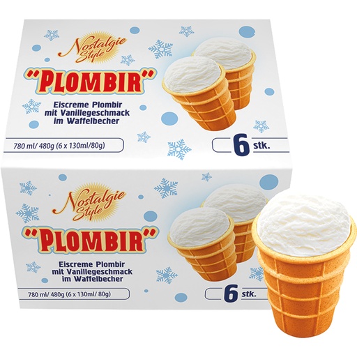 [04039] Roomijs met vanillesmaak in een wafelbeker