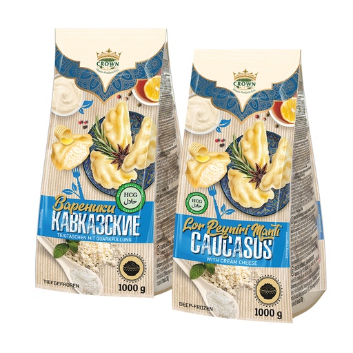 [02651] Вареники с зернёным творогом, продукт глубокой заморозки