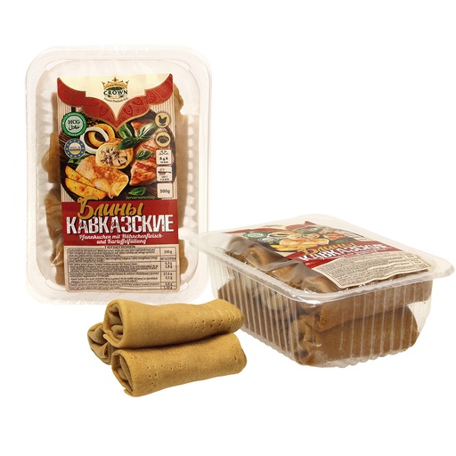 [02655] Блинчики с курицей и картофелем, быстро замороженные