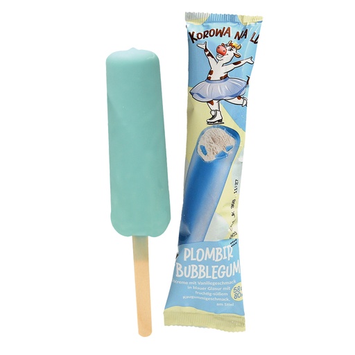 [04153] "Plombir Bubblegum" IJs met vanillesmaak in blauwe glazuur m