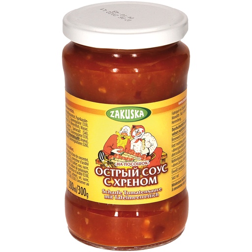 [43170] "Zakuska" Tomatensaus met mierikswortel pikant Na Pososhok 280 ml