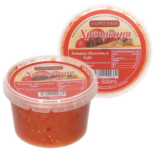 [09036] "Euro-Asia" Hrenovina tomaat-mierikswortelsaus 500 ml