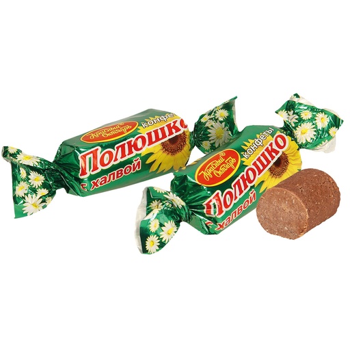 [89412] Snoep "Polüschko s halvoj" met wafels, pinda's