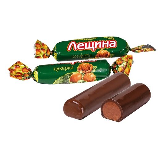 [91203] Notenconfectie "Leschina" in cacaohoudende vetglazuur (28%)