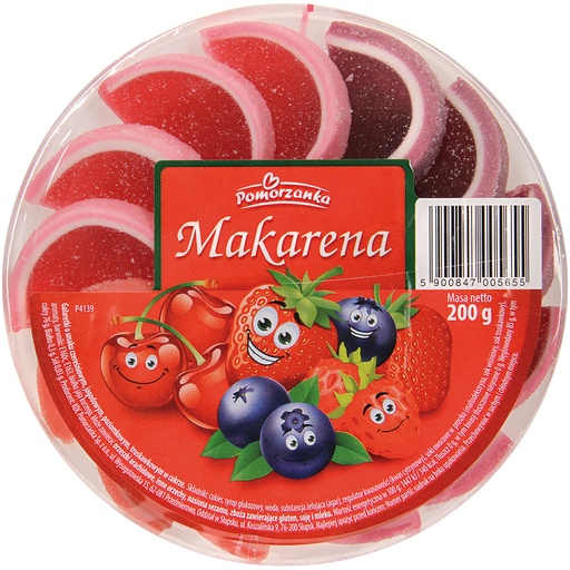 [83908] Ломтики мармелада с фруктовыми вкусами "Makarena Polnischer Garten"