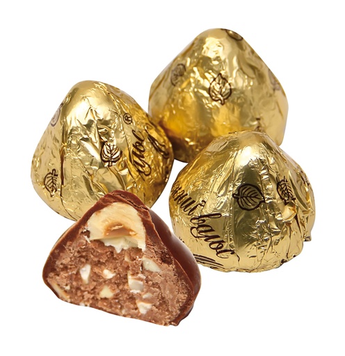 [91417] Chocoladesnoep "Osenniy Vals" met pinda's en hazelnoten