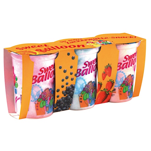 [82975] Сахарная вата "Sweet Balloon" 3x20 г (клубника, ваниль, черника)
