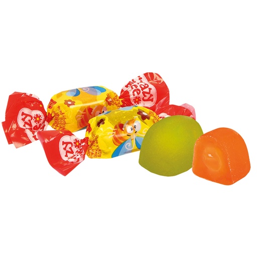 [83233] Gelatine-confect-mengeling "Crazy Bee Fruity" met vulling