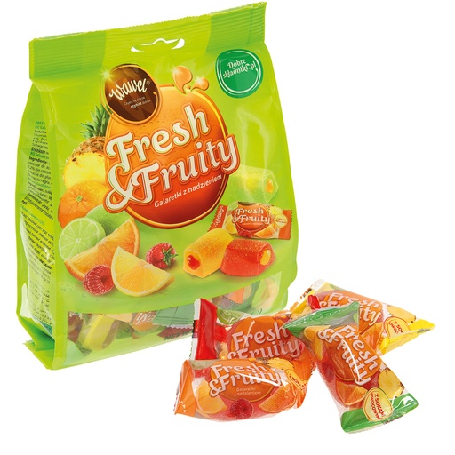 [83903] Gelei-Bonbons "Vers & Fruitig" met vulling (12%)