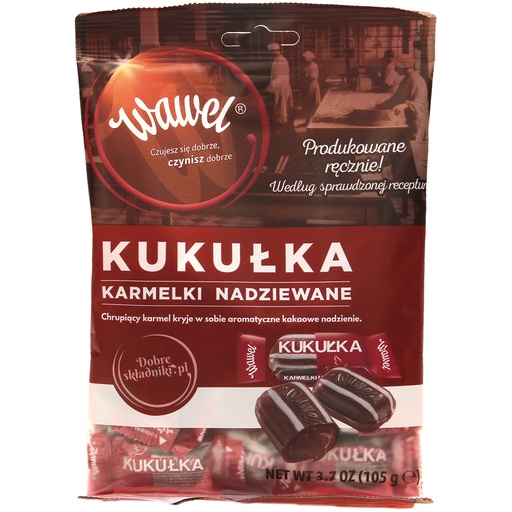 [86968] Hartkaramellen met cacao-vullingen "Kukulka" (25%)