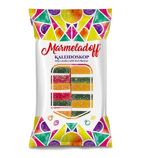 [83202] "Marmeladoff" Geleiplakjes Kaleidoskop 220 g