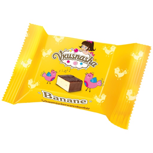 [91264] "VKUSNASHA" schuimsnoepjes met bananensmaak