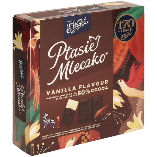 [84906] "Ptasie Mleczko Vanilla, extra" Zacht suikerkonfekt met vani