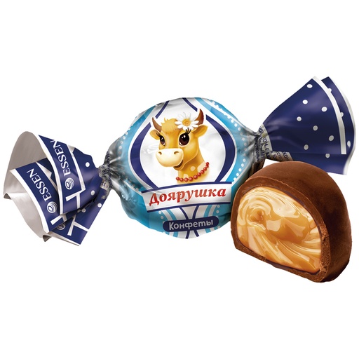 [91096] Confetti "Dojaruschka" met karamelsmaak, in chocoladeglazuur