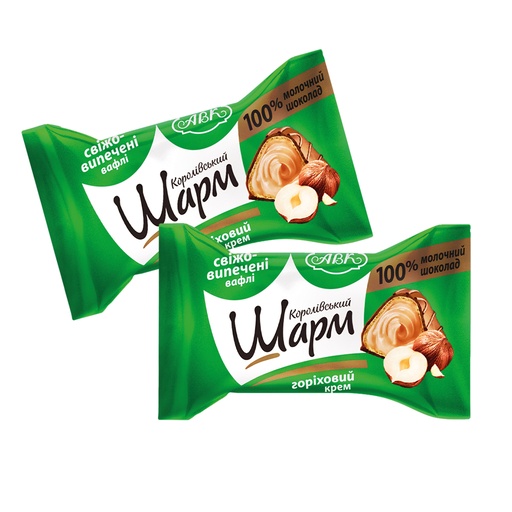 [91706] "Korolivsky Sharm" Gevulde wafelconfiserie met hazelnootvull
