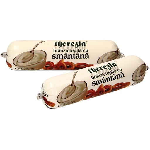 [18928] Roemeense smeltkaasbereiding met room "Branza topita cu smantana" - smeerbaar - driekwart vetgehalte
