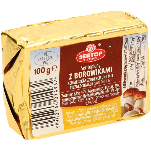 [18976] Плавленый сыр со вкусом грибов 38% жирности