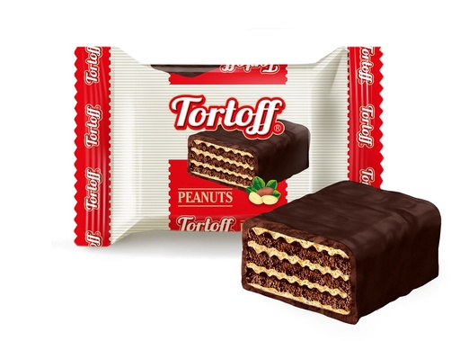 [80265] "Tortoff Peanuts" Вафельные конфеты с арахисовым какао-кремо