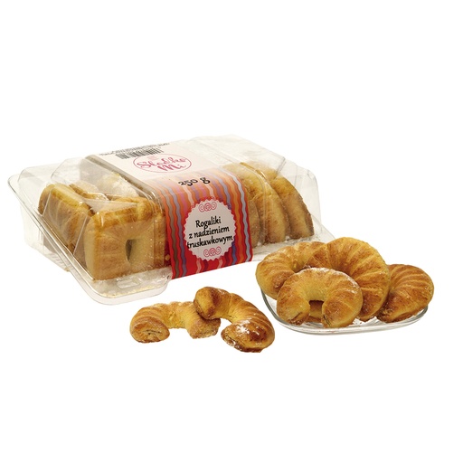 [79792] Kruimelkoekjes "Rogaliki" met appel-aardbei-aroniapuree met 