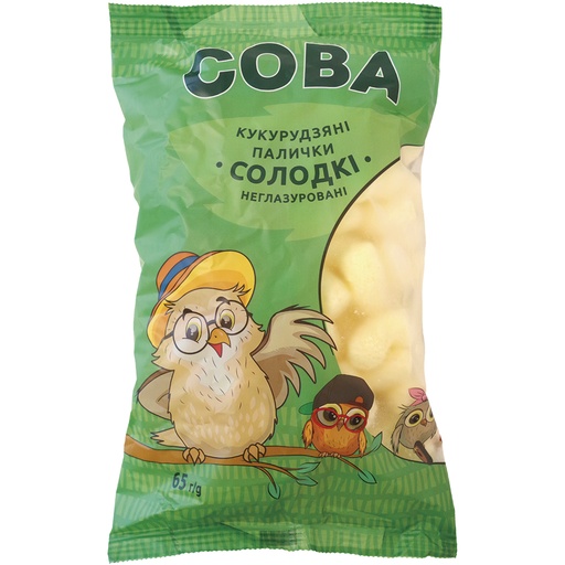[82002] Палочки кукурузные сладкие "Сова"