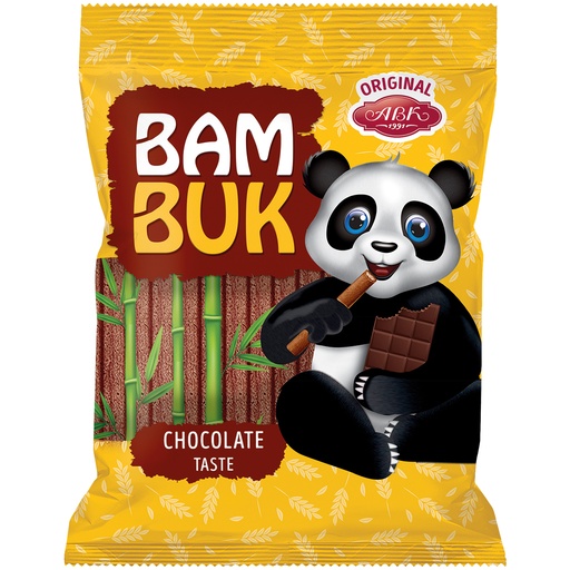 [82263] "BAM-BUK" мультизлаковые трубочки с начинкой со вкусом какао