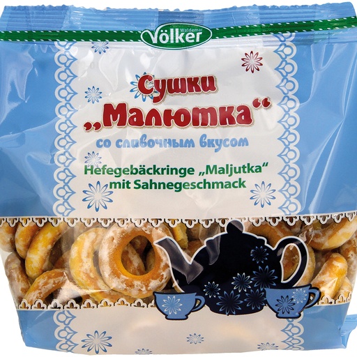 [76107] Hefebroodringen "Malütka" met roomsmaken en (11%) suikercoating