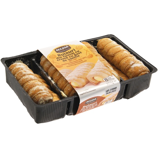 [76981] Deegrolletjes met 30% crèmevulling (vanillesmaak)
