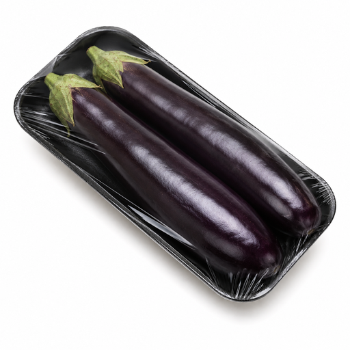[2124] Aubergine lange verpakt